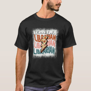 Gebleichter dankbarer Bibliothekar Zurück zur Schu T-Shirt