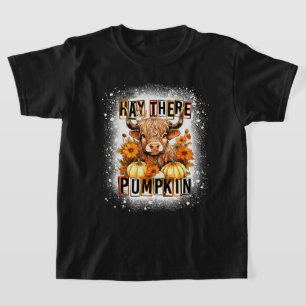 gebleichter Hai dort Pumkin Hochland Kuh Fall Herb T-Shirt