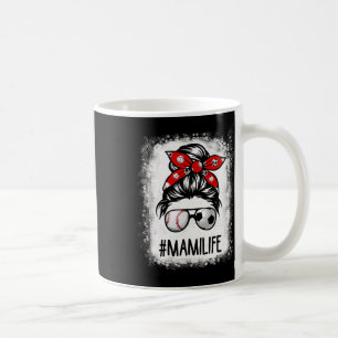Gebleichtes Mami-Leben Fußball Unordentlicher Dutt Kaffeetasse
