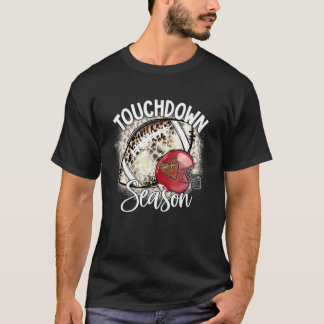Gebleichtes Touchdown-Saison American Football Gam T-Shirt