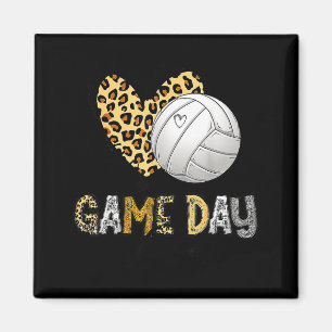 Gebleichtes Volleyball-Spieltag-Vibes Volleyball-M Magnet