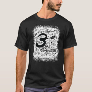 geblendete Typografie 3. Klasse Lehrerin zurück T-Shirt
