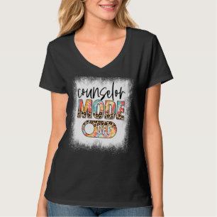 Geblendeter Counselor-Modus Aus Leopard und Gefärb T-Shirt