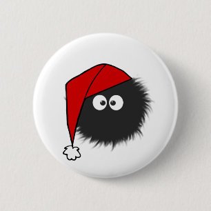Geblendetes Wanzen-Weihnachten Button