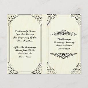 geblüht Hochzeitsprogramm