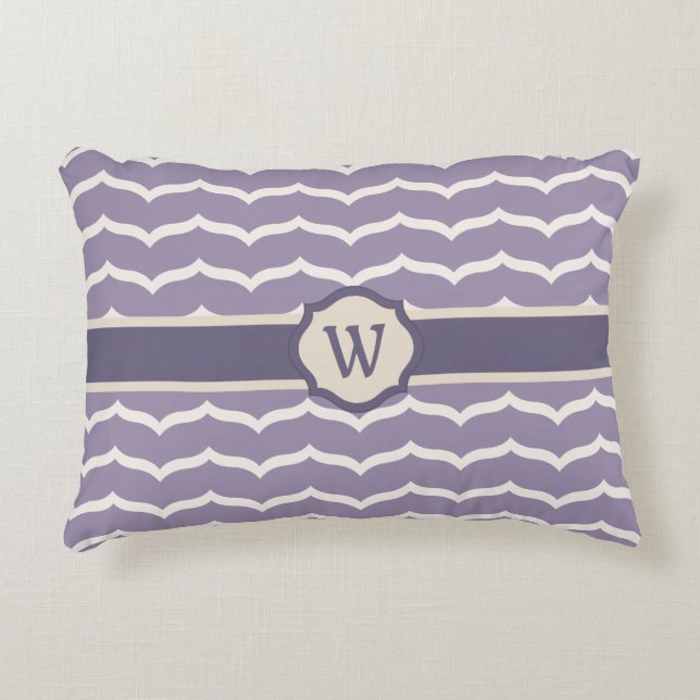 Geblüht Zigzag Accent Pillow Dekokissen (Vorderseite)