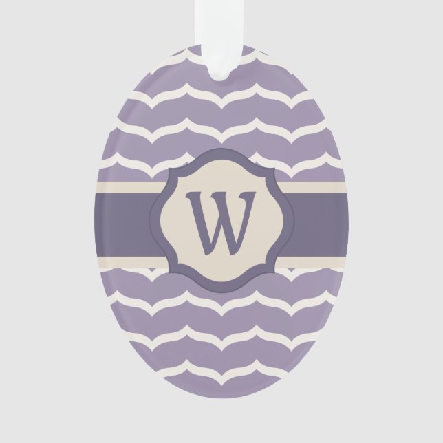 Geblüht Zigzag Acrylschmuck Ornament (Vorderseite)