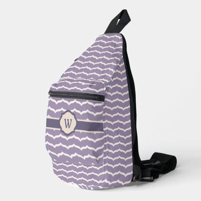 Geblüht Zigzag Crossbody Bag (Rechte Ecke)