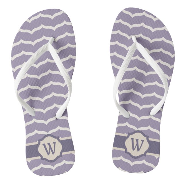 Geblüht Zigzag Flip Flops (Fußbett)