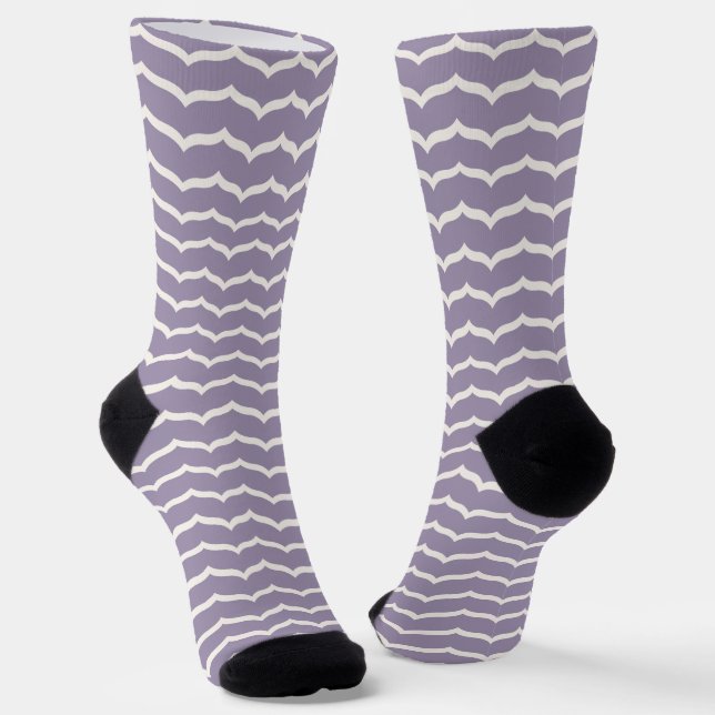 Geblüht Zigzag Socken (Gewinkelt)