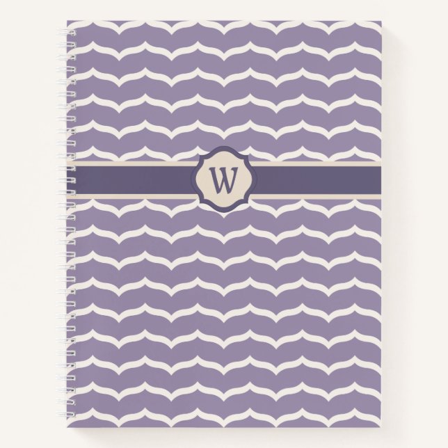 Geblüht Zigzag Spiral Notebook Notizbuch (Vorderseite)