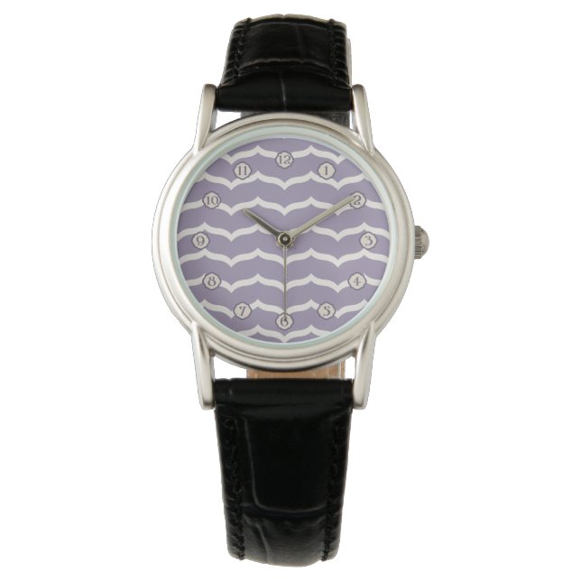 Geblüht Zigzag Watch Armbanduhr (Vorderseite)