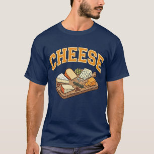 Gebogene Collegiate Collegiate Style Kulinarische  T-Shirt