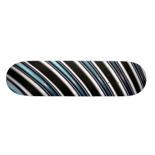 Gebogene Linien nah oben von einem Fraktal Skateboard