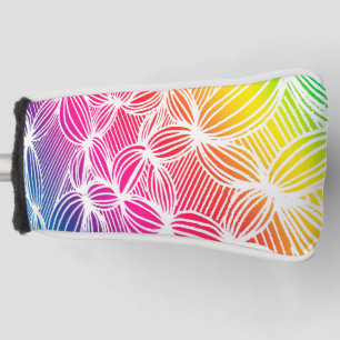 Gebogene Regenbogenlinien Golf Headcover