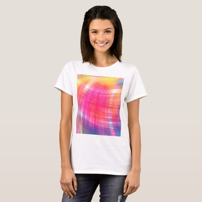 Gebogene Tie Dye T-Shirt (Vorne ganz)