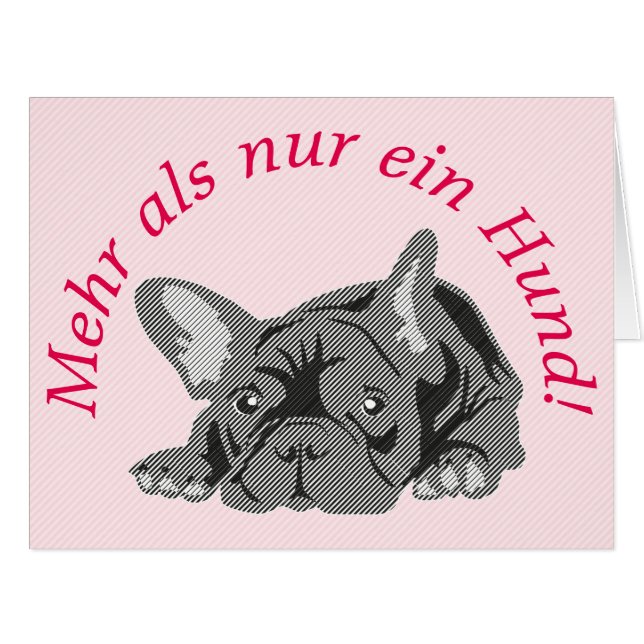 Gebogener Text mit Bulldogge (Vorderseite (Horizontal))