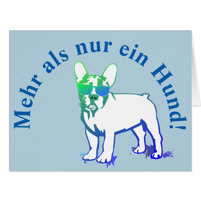 Gebogener Text mit Dogge (Vorderseite (Horizontal))