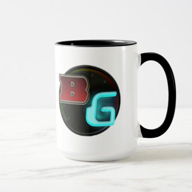 Gebohrte Gamers - Zwei-Ton Tasse (Rechts)