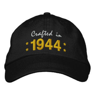 Geboren 1944 oder jedes Jahr 70. Geburtstag V01 BL Bestickte Baseballkappe