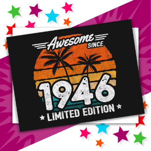 Geboren 1946 Limited Edition Retro Phantastisch se Postkarte