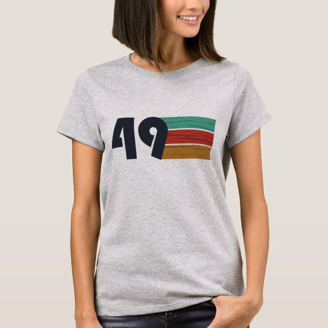 geboren 1949 Vintager Geburtstag T-Shirt (Vorderseite)