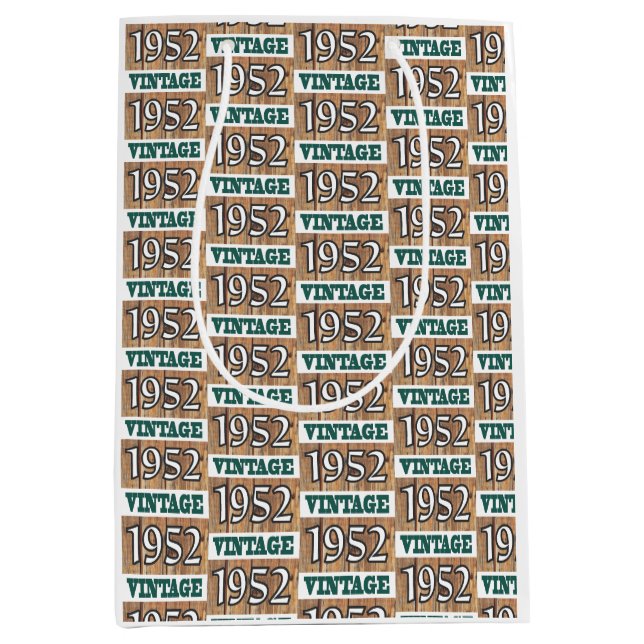 Geboren 1952 Mittelgeschenktasche Mittlere Geschenktüte (Vorderseite)