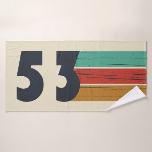 geboren 1953 Vintager Geburtstag Badehandtuch