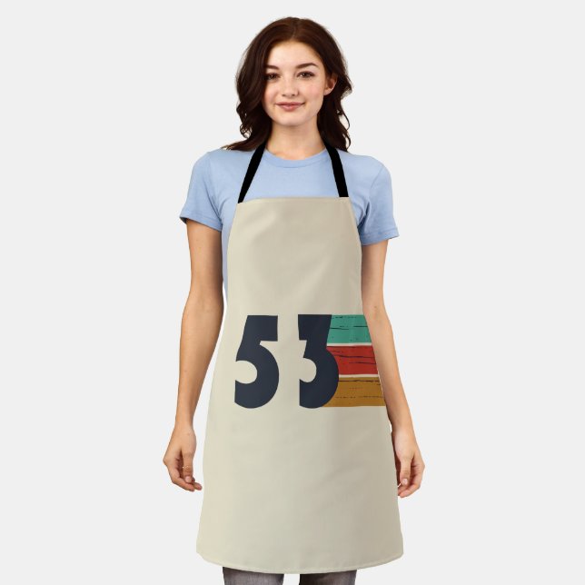 geboren 1953 Vintager Geburtstag Schürze (Getragen)