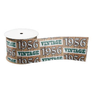 Geboren 1956 satinband
