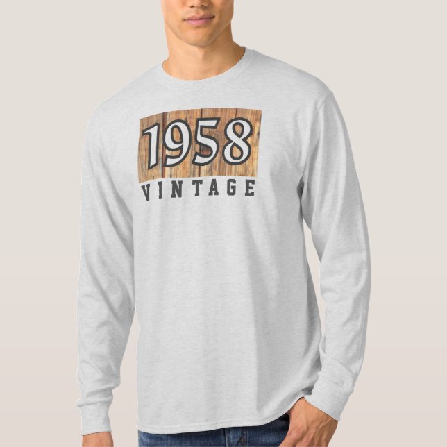 Geboren 1958. 1958 Jahr der Geburt T - Shirt (Vorderseite)