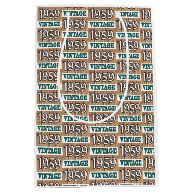 Geboren 1959 Mittelgeschenktasche Mittlere Geschenktüte (Vorderseite)