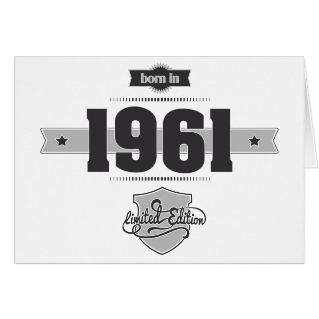 Geboren 1961 (Dunkelgrau&Hellgrau) (Vorderseite (Horizontal))