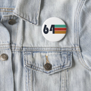 geboren 1964 Vintag 60. Geburtstag Button