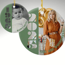 Geboren 1965 60. Geburtstagsgeschenk Keramik Ornament