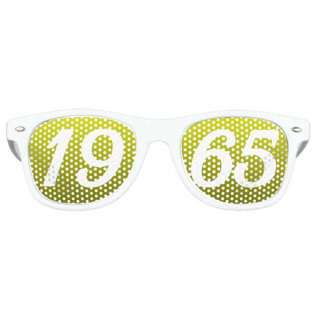 Geboren 1965 60. Geburtstagsspass Partybrille (Vorderseite)