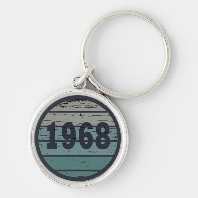 Geboren 1968 Vintage Geburtstagsgeschenke Schlüsselanhänger (Vorne)