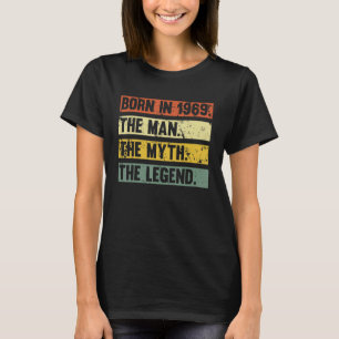 Geboren 1969 Retro Man Myth Legend Geburtstag Vint T-Shirt