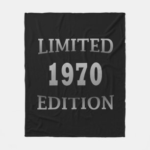 geboren 1970 limitiertes Geburtstagsgeschenk Fleecedecke