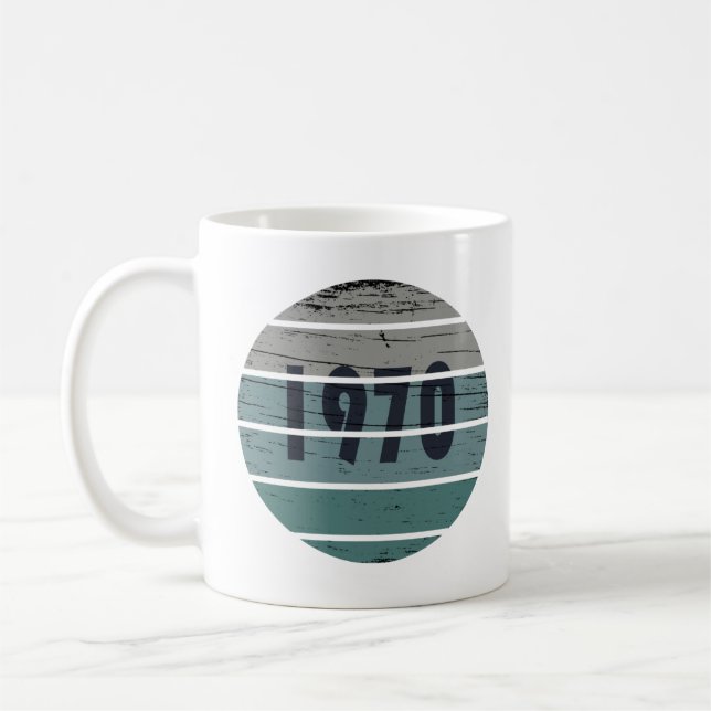 Geboren 1970 Vintage Geburtstagsgeschenke Kaffeetasse (Links)