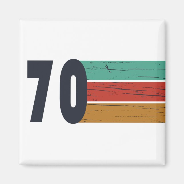 Geboren 1970 Vintage Geburtstagsgeschenke Magnet (Vorne)