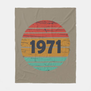 Geboren 1971 Vintages Geburtstagsgeschenk Fleecedecke