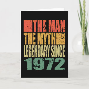 Geboren 1972 Der Mann Der Mythos Geburtstag Karte