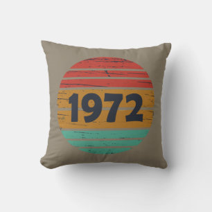 Geboren 1972 Vintages Geburtstagsgeschenk Kissen
