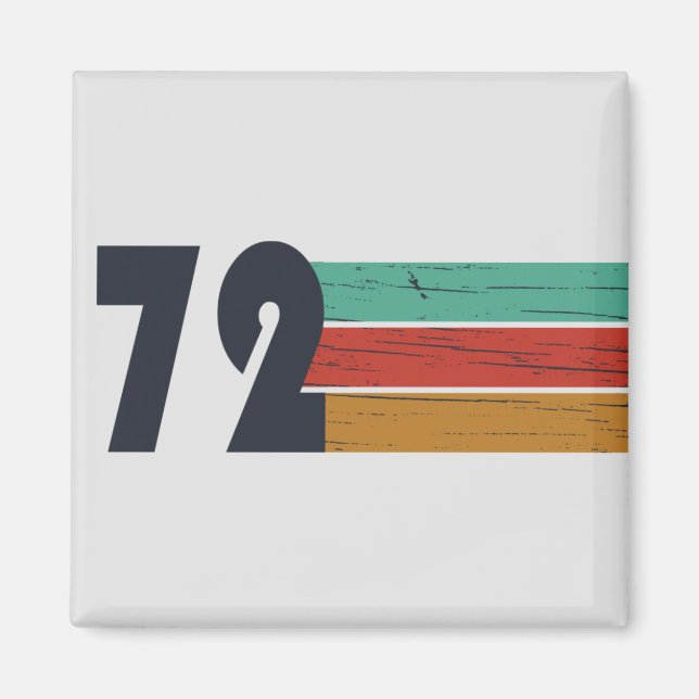 geboren 1972 Vintages Geburtstagsgeschenk Magnet (Vorne)