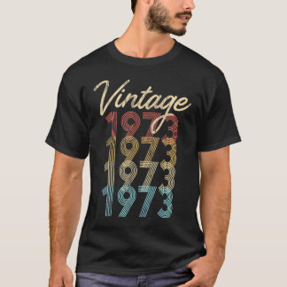 Geboren 1973 Groovy 51St Geburtstag T-Shirt