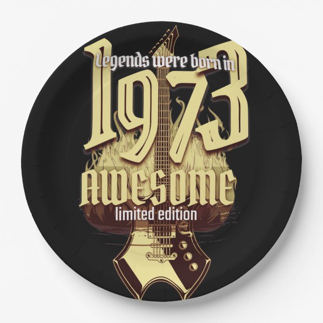 geboren 1973 pappteller (Vorderseite)