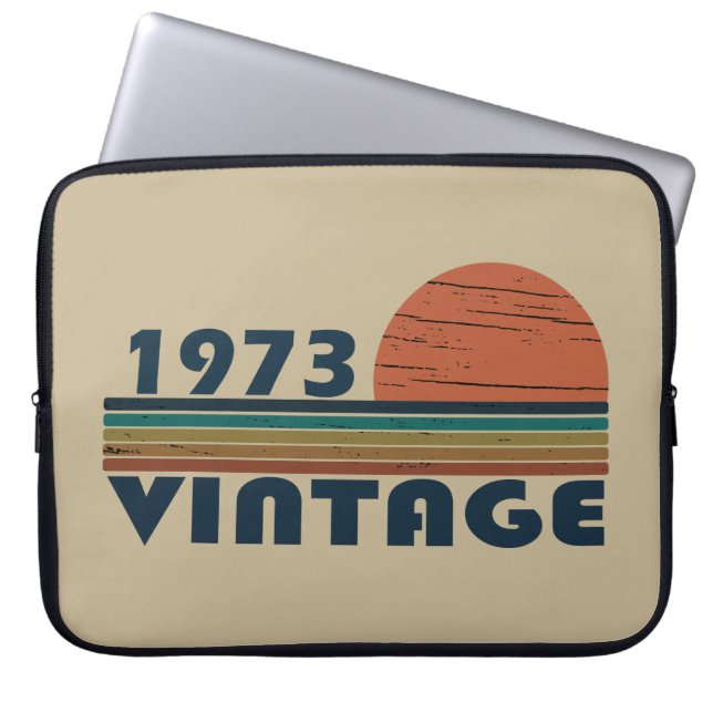 Geboren 1973 Vintage Geburtstagsgeschenke Laptopschutzhülle (Vorderseite)