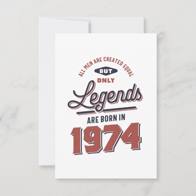 Geboren 1974 Geburtstag RSVP Karte (Vorderseite)