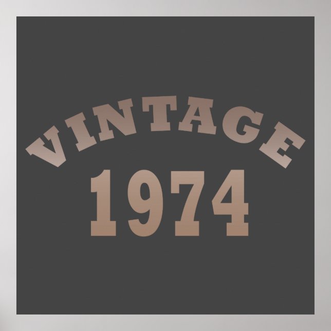 geboren 1974 Vintager Geburtstag Poster (Vorne)